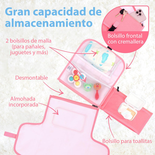 Cambiador Portátil De Pañales, Cambiador Para Bebé