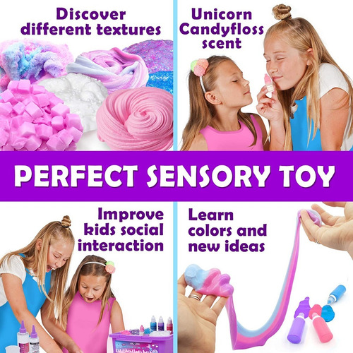 Imagen 5 de 7 de Kit Para Hacer Slime Unicornio Con Estuche Stationery