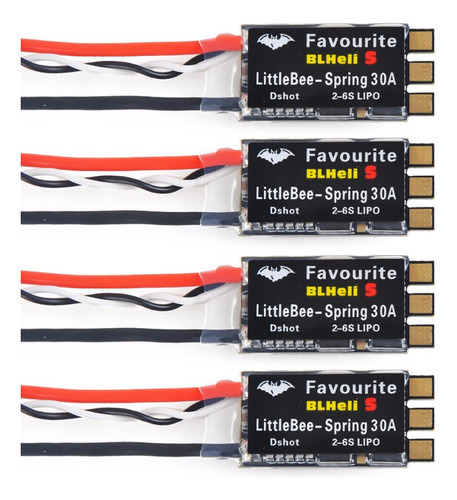 Esc Brushless Fpv Littlebee 30 A, 4 Unidades, Multishot Favo