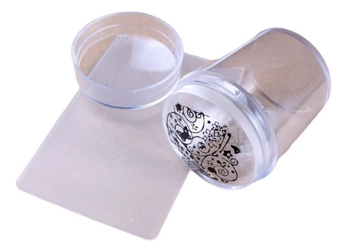 Sello Estampador Jumbo Jelly Stamper Transparente Uñas Deco