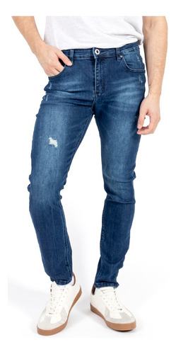 Jeans Skinny Deslavado Para Caballero Quarry
