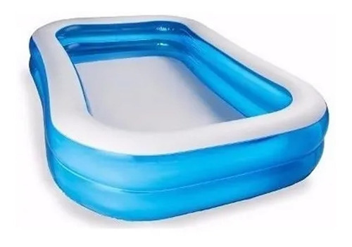 Pileta inflable rectangular Bestway 54005 de 201cm x 150cm x 51cm 450L celeste caja