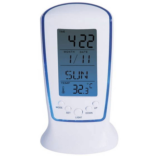 Relógio De Mesa Digital Com Despertador Temperatura E Data