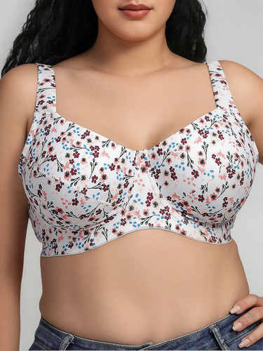 Brassiere Bra Plus De Talla Completa Para Mujer, Cobertura S