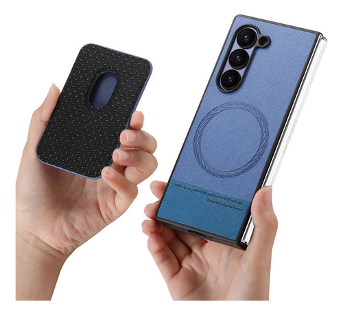 Funda Extraíble 2 En 1 Para Samsung Galaxy Z Fold 6, 4, 3 5g, Plegable, 6, 5, 5, 5, 5, 5, 5, 5, 5, Bolsa Vertical Magnética