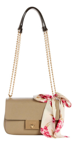 Bolsa Guess Factory Eg954621-tau Acabado de los herrajes Níquel Color Marrón claro Correa de hombro Marrón claro Diseño de la tela Lisa