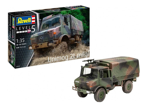 Kit Para Montar Revell Mercedes Unimog 2t Milgl 1/35 03337