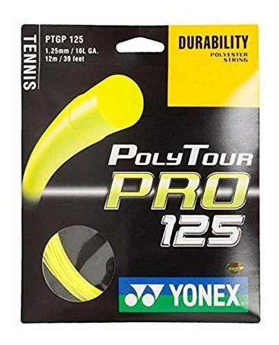 Yonex Poli Pro Tour 125 16l Tenis De Cadena.