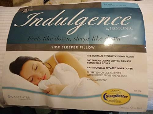 Indulgencia Side Sleeper Pillow Isotónica 36  X20  Rey.