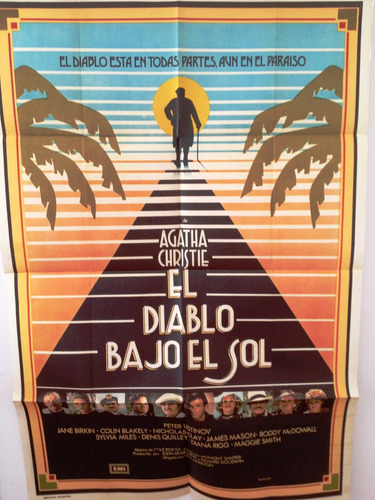 Afiche De Cine - Agatha Christie - El Diablo Bajo El Sol