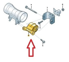 Imagem 5 de 7 de Coxim Caixa De Câmbio Kombi 2006 Até 2014 Original Vw