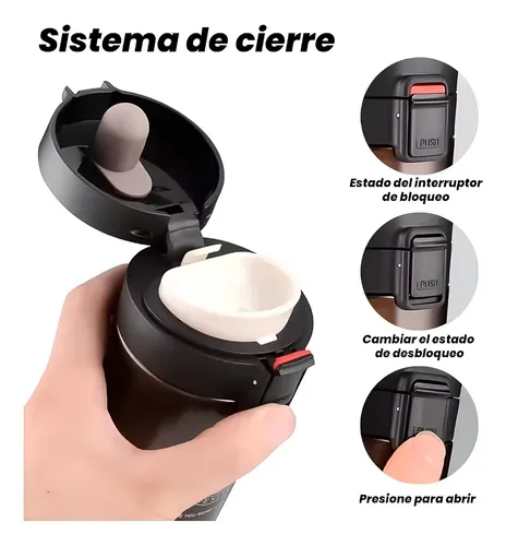 Vaso Térmico Termo Café Te O Agua Premium Acero Inoxidable Rosa Vaso Térmico Café