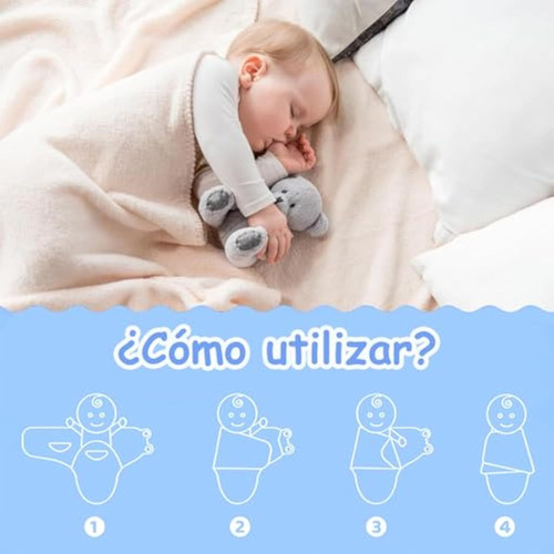 3pc Saco Para Dormir Bebe Recien Nacido Swaddle Con Gorritos