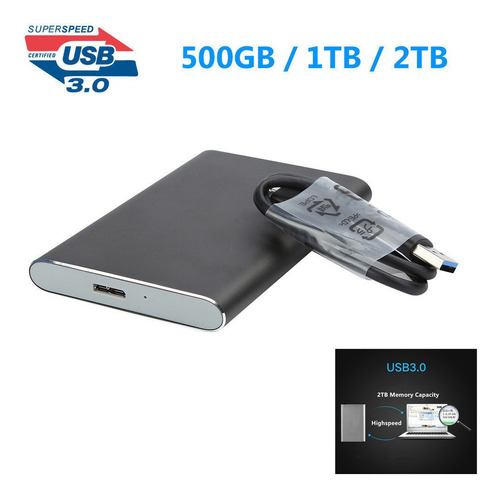 Disco Duro Portátil Externo Ssd 16tb Usb 3.1 Para Mac Laptop