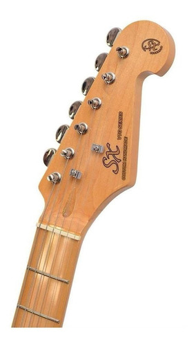Guitarra eléctrica SX Vintage Series SST57+ de tilo vintage white brillante con diapasón de arce