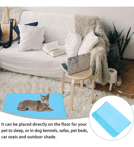 Alfombrilla De Refrigeración Para Perros Y Gatos, Lavable En