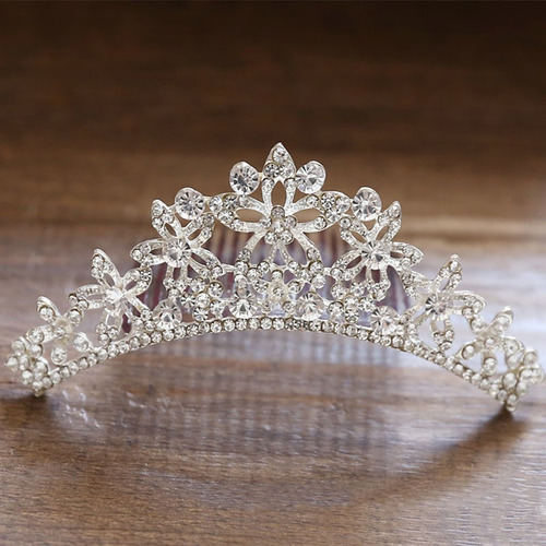 Moda Boda Fiesta Princesa Corona Diamantes De Imitación Pelo