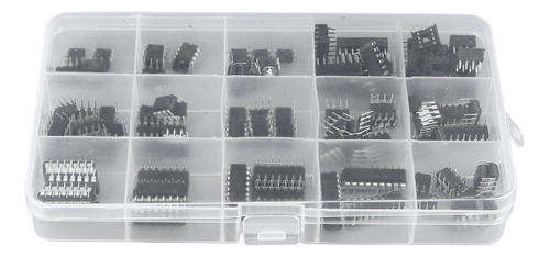 Kit Surtido De Chips, 120 Piezas, 12 Tipos, Ic Ne555 Lm324 D