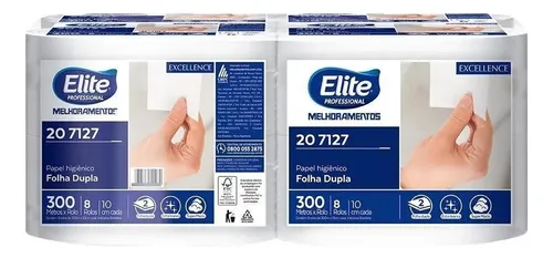 Papel Higiênico Folha Dupla Softys Excellence 8 Rolos De 300