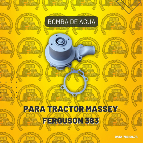 Bomba De Agua Para Tractor Massey Ferguson 383