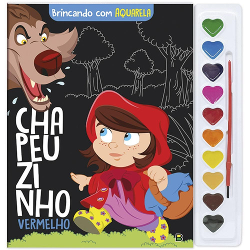 Brincando com Aquarela: Chapeuzinho Vermelho, de Marques, Cristina. Editora Todolivro Distribuidora Ltda. em português, 2020