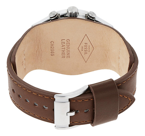 Reloj Cronógrafo Fossil Coachman Ch2565 Para Hombre, Platead