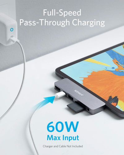 Imagen 6 de 7 de Anker Usb C Hub Para iPad Pro, Powerexpand Direct 6 En 1 Usb