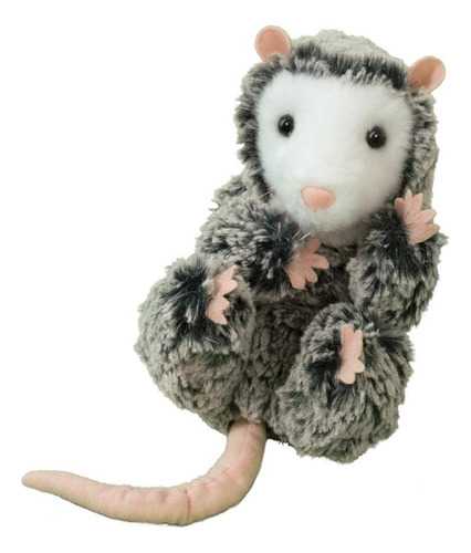 Douglas Possum Lil' - Peluche De Animal Color Gris Blanco Rosa