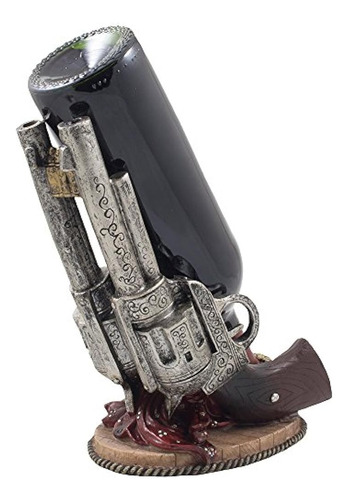 Classic Country Western Sixshooter Pistols Wine Bottle Holde