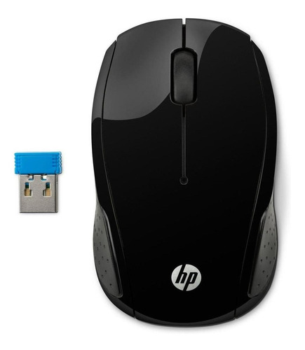Imagen 1 de 3 de Mouse inalámbrico HP  200 negro