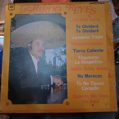 Gerardo Reyes La Silla Vacía Vinyl Lp Acetato 