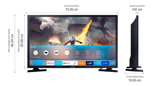 Televisor Smart Samsung 32 Hd Un32t4300 2020 Tdt Envio Grati