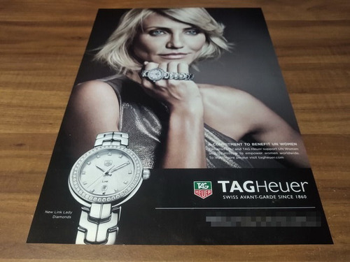 (pg444) Publicidad Tag Heuer * Cameron Diaz