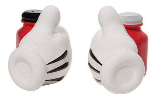 Mickey Mouse Manos Guantes Salero Y Pimentero Disney Enesco