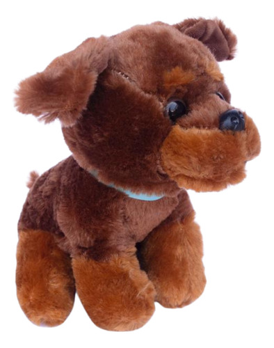 Peluche Perrito Térmico Kutzoo Color Chocolate 19 Cm