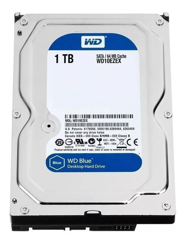 Disco rígido interno Western Digital WD10EZEX 1TB azul