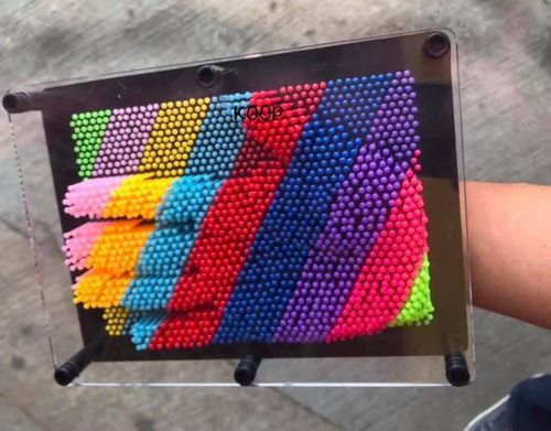 Juego De Mesa Pin Art Multicolor 3d Anti Estres Para Niños