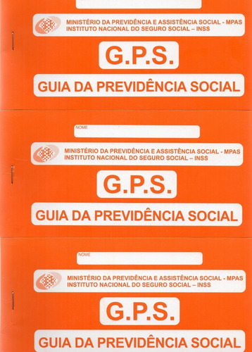 Carnê Gps - Guia Previdência Social - Kit Com 6 Carnês