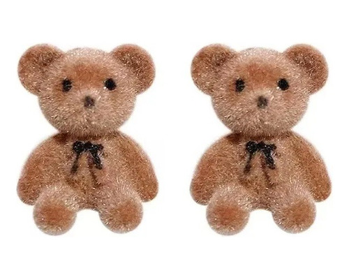 Aretes Pendientes Oso De Peluche Kawaii  Niña Mujer Par