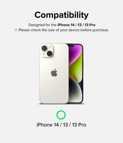 Imagen 2 de 6 de Vidrio Templado Ringke Para iPhone 14 & 13 Pro Full Cover
