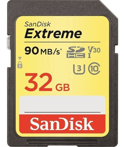 Sandisk Extreme - Tarjeta De Memoria Flash (32 Gb, Sdhc, U