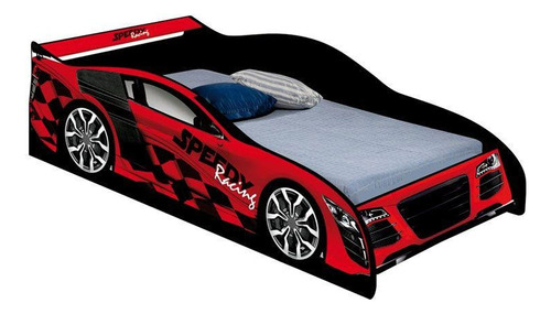 Cama Auto 1 Plaza - Diseño Speed - Dormitorio Infantil