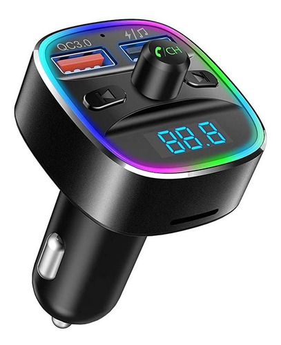 Nulaxy Transmisor Fm Bluetooth Para Coche, Adaptador De Coc.