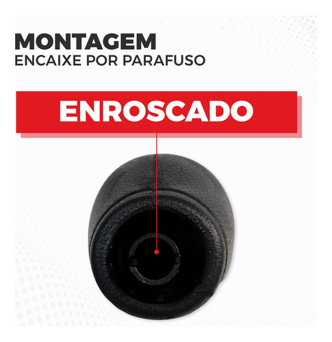 Manopla Câmbio 5 Marchas Onix Prisma Sonic Encaixe Parafuso