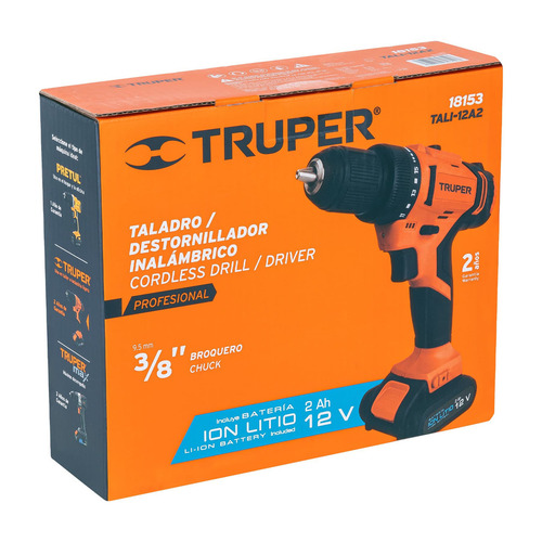 Imagen 4 de 4 de Taladro inalámbrico 3/8", 12 V, Truper 18153