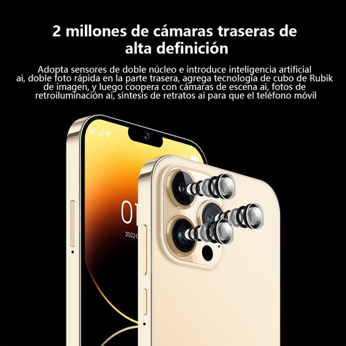 Teléfonos Inteligentes Android 4g I14 Pro De 6.8 En Ram1gb Y Rom8gb Púrpura
