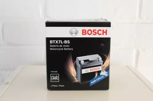 Batería Moto Bosch 12v 6amp Positivo Derecho Btx7l-bs