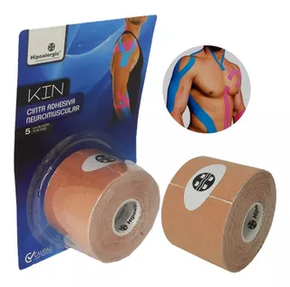 Cinta Kinesiológica - Vendaje Tape Neuromuscular - Color Beige