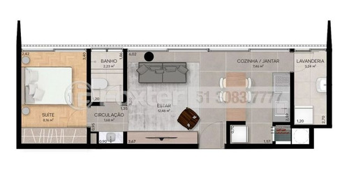 Imagem 2 de 16 de Apartamento, 1 Dormitórios, 43.46 M², Menino Deus - 206548