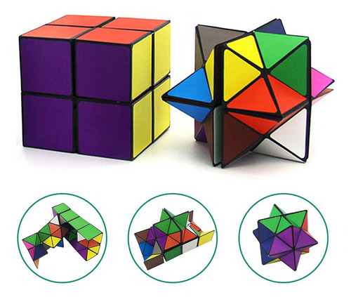 Juego De Cubos Mágicos Star Cube, Cubos De Rompecabezas Mági